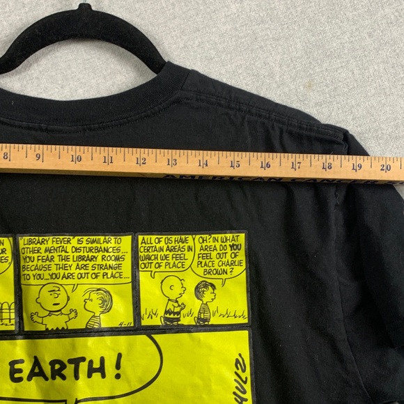 Peanuts Black Tee with Yellow Accents dream clothing Charlie Brown - Picture 7 of 15